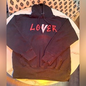 sweatshirt, red,black and white, small in men.